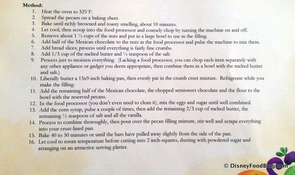 Frontera's Chocolate Pecan Pie Bar -- Method