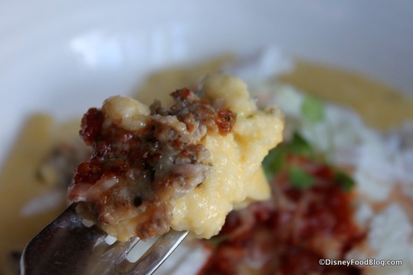 Fennel Sausage and Soft Polenta -- Up Close
