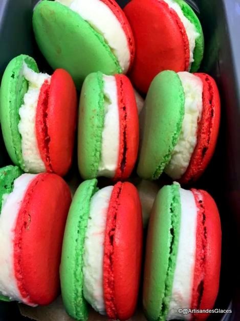 Holiday Peppermint Ice Cream Sandwich