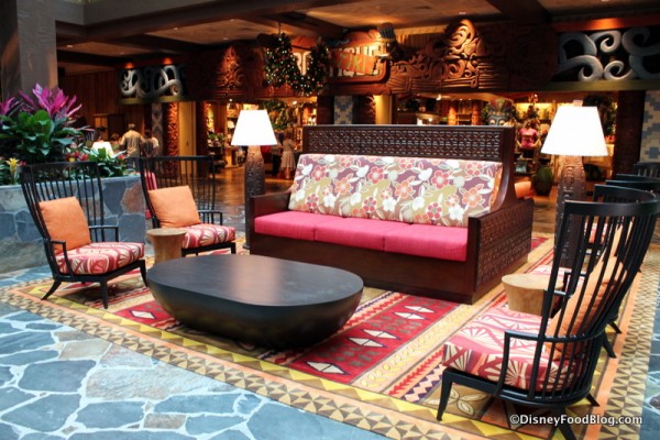 Seating in the lobby