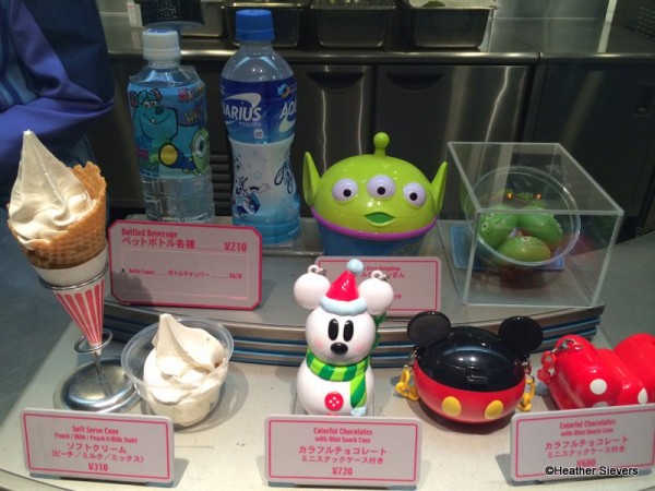 Plastic displays of candy "purses"