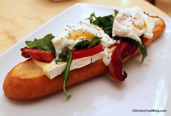 Open-Face Bacon and Egg Sandwich