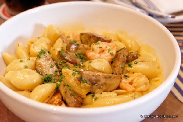 Shrimp and Andouille Mac and Cheese 