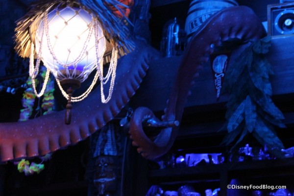 Cephalopod tipping the rum