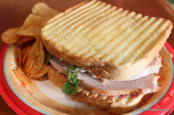 Oven Roasted Turkey Sandwich and Chips