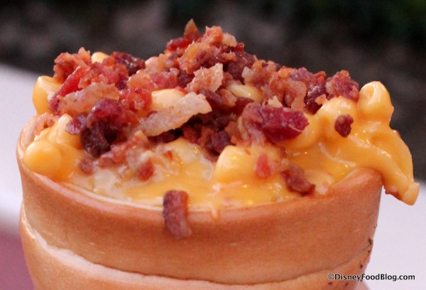 Macaroni and Cheese Bread Cone now found at Cozy Cone Motel!