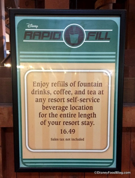 Rapid Fill New Length of Stay Pricing -- Refillable Mugs