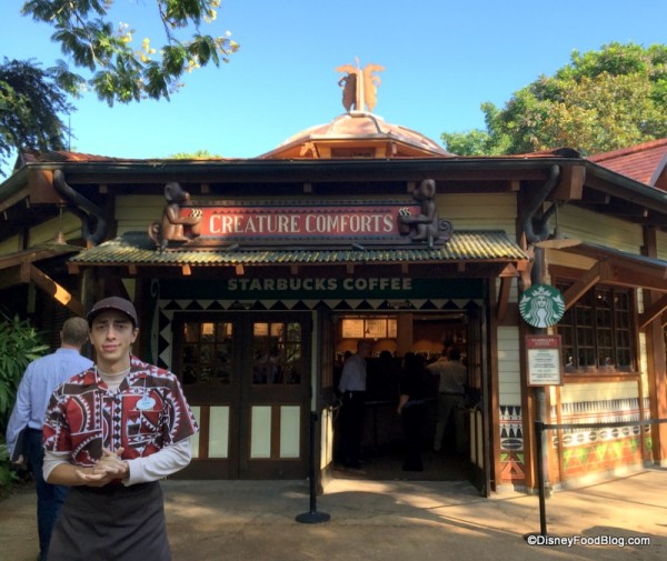Creature Comforts Starbucks in Disney's Animal Kingdom