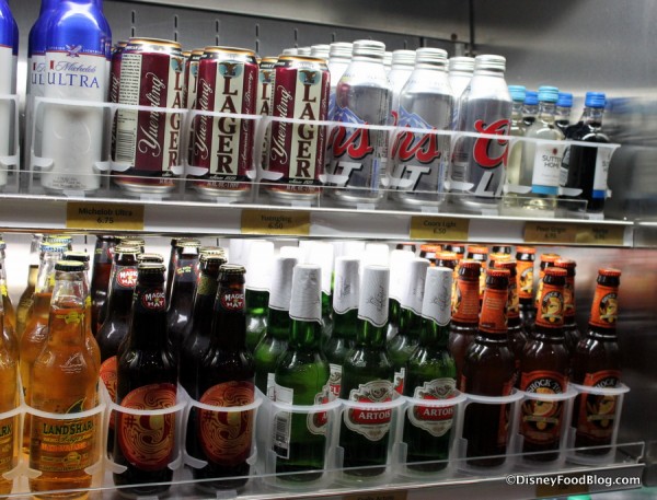 Bottles and Cans of Beer and Wine