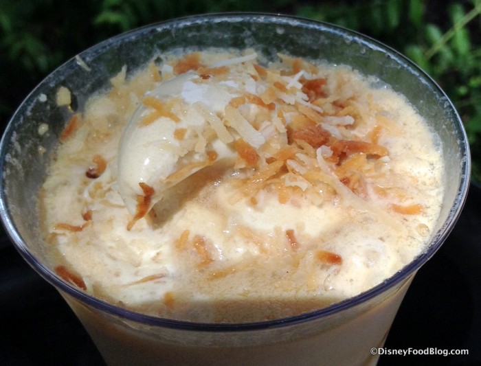 Orange Blossom Brewery Toasted Coconut Porter Float with Caramel Ice Cream