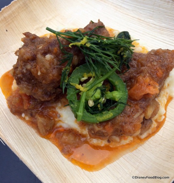Savory Pork Spareribs with Red Wine and Fennel and Cheesy Mascarpone Grits