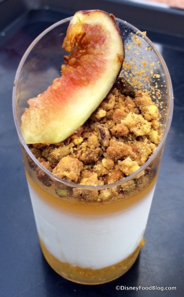 Vanilla Panna Cotta with Fresh Figs and Pistachio Brittle