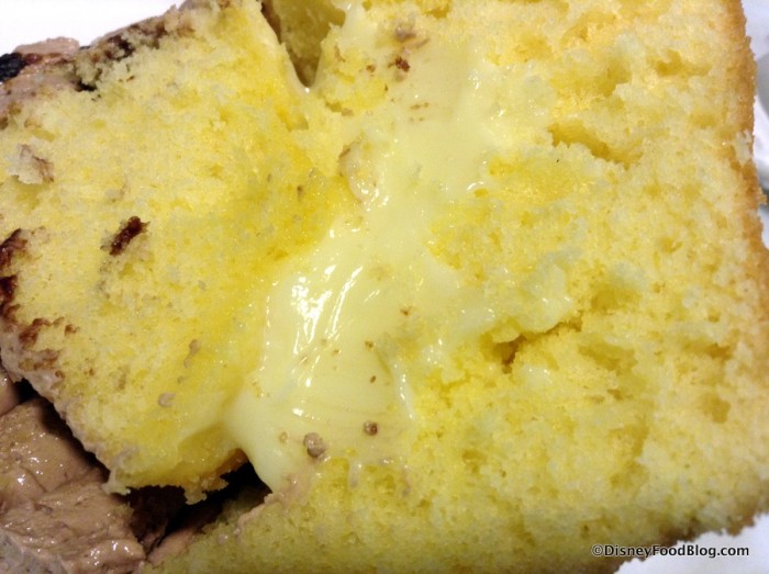 Pastry Cream in the Boston Cream Cupcake