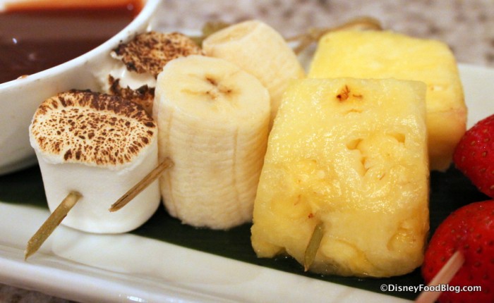 Campfire Marshmallows, Banana, and Pineapple