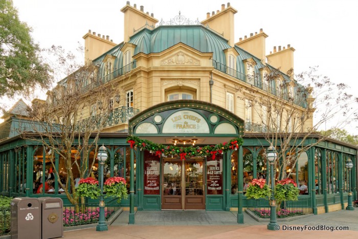 Chefs de France in the France Pavilion, Decked Out for the Holidays