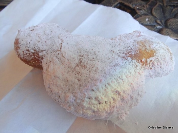 Candy Cane Mickey Beignet