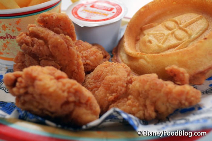 Chicken Tenders In The Padawan Dark Side Chicken And Waffles