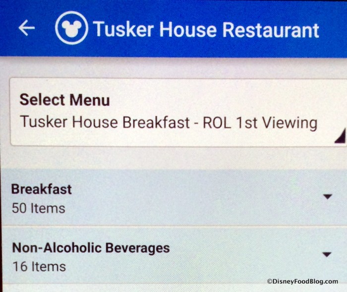 Rivers of Light Breakfast Package screenshot