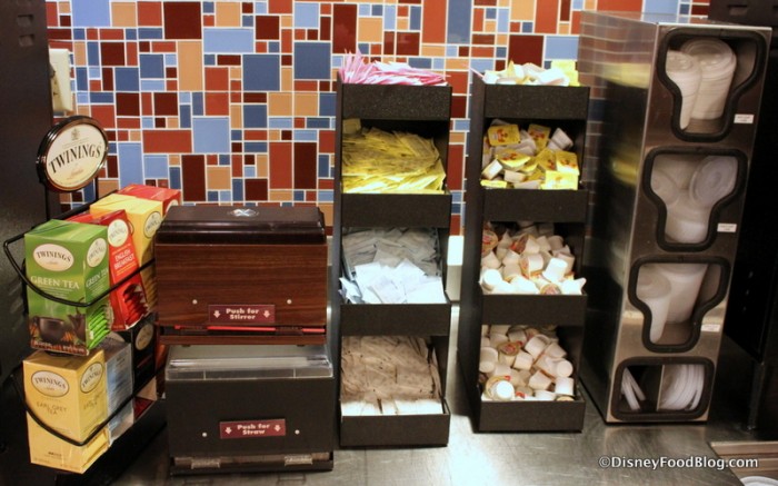 Drink Needs, Condiments, and Tea Bags