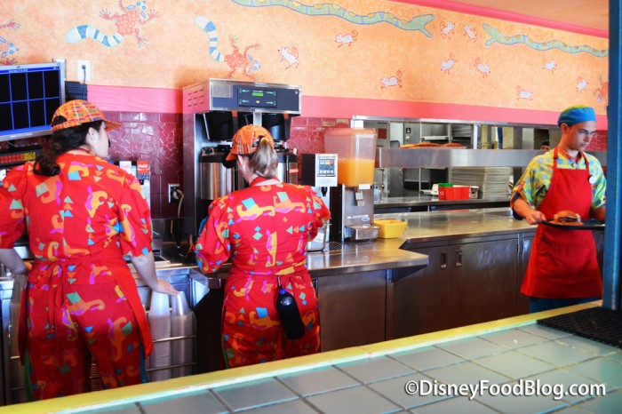 Cast Members Preparing Orders 