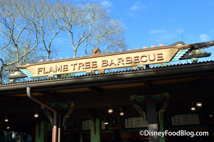 Flame Tree Barbecue Sign