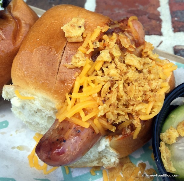 Chili-Cheese Sausage in The 3 Little Pigs Sampler