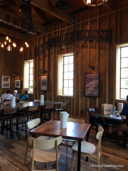 Inside D-Luxe Burger