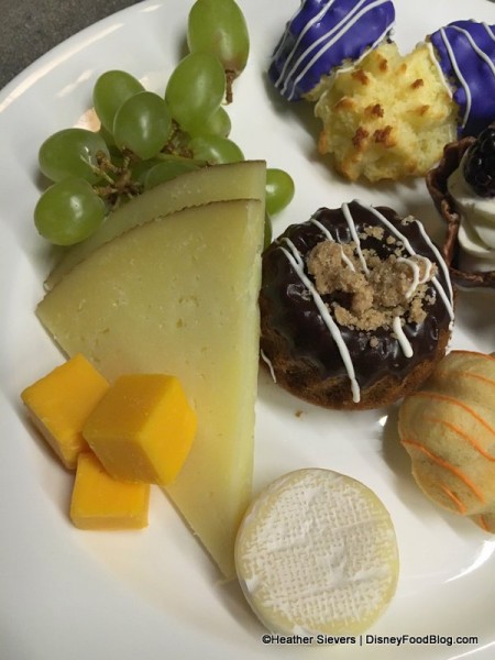 Trio of Cheeses, Green Grapes, & the Chocolate Mocha Bundt Cake