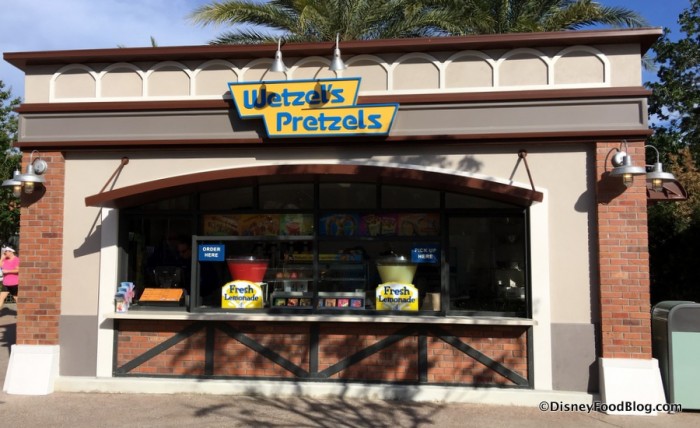 New Wetzels Pretzels Kiosk at Disney Springs