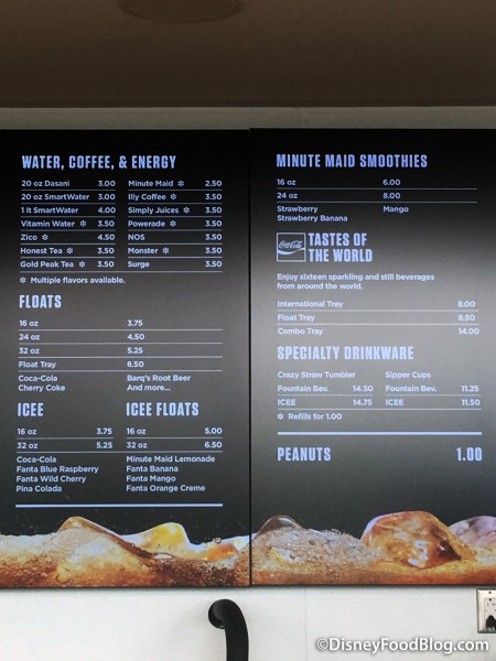 Coca-Cola Store Menu