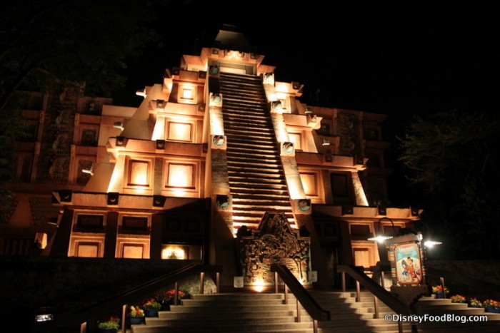 Mexico Pyramid at Night