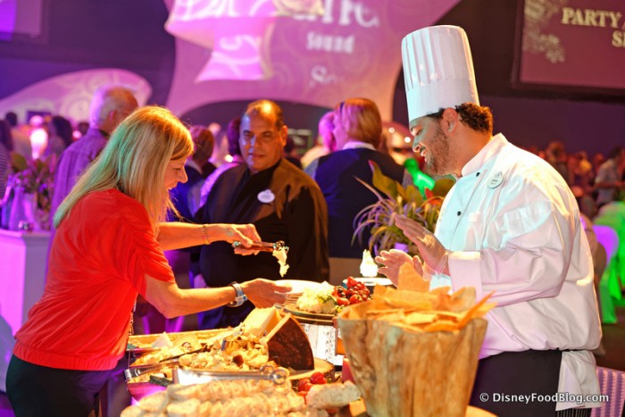 Wine View Lounge Cheese Station