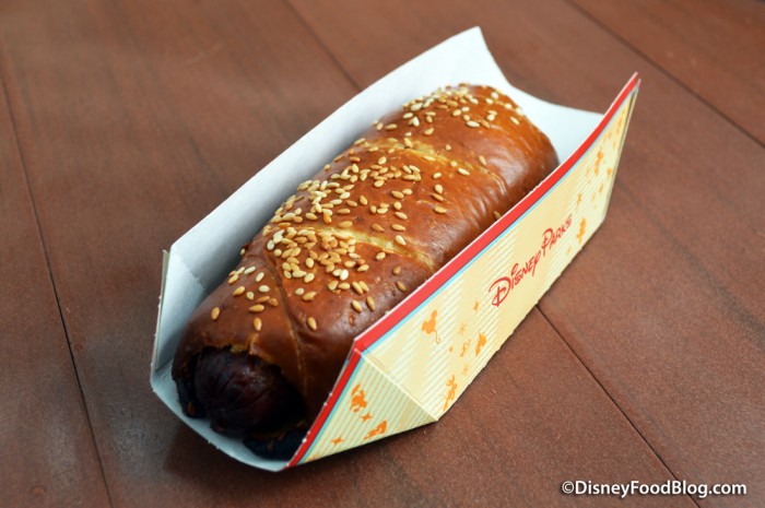 Sausage and Cheddar-stuffed Pretzel