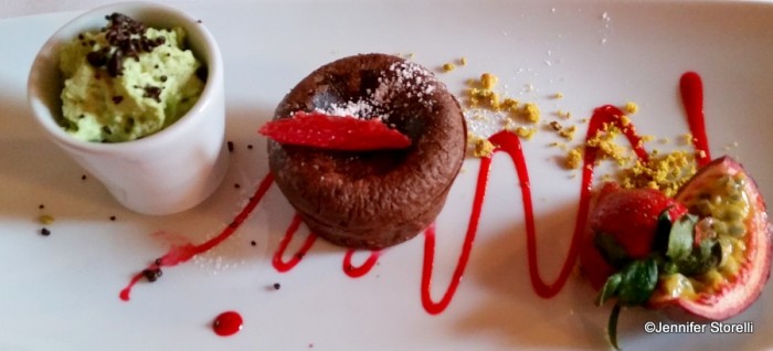 Warm chocolate fondant