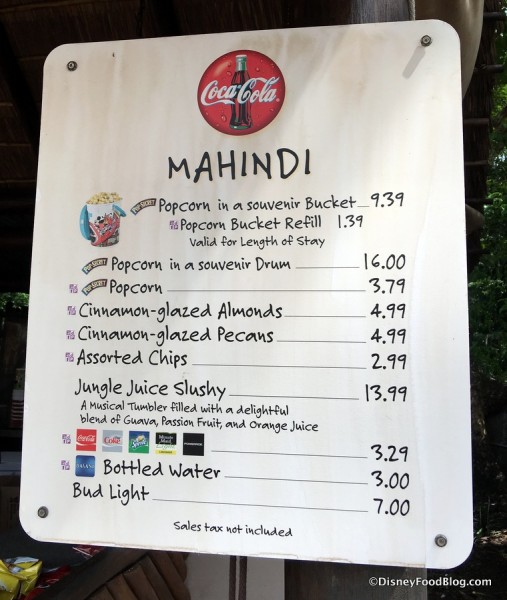 Mahindi Menu