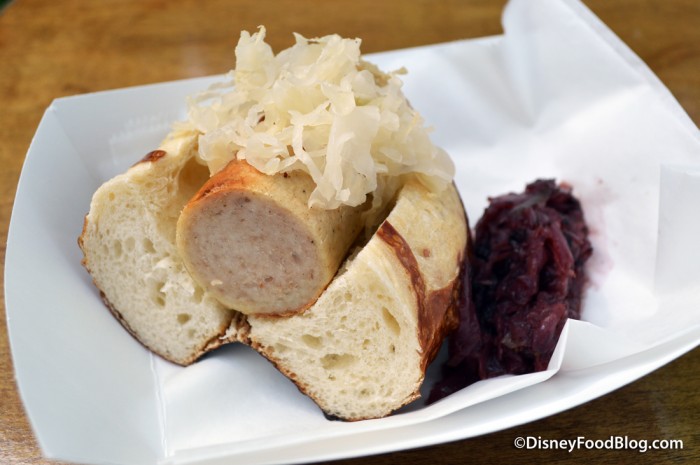 Nurnberger Sausage, Braised Cabbage