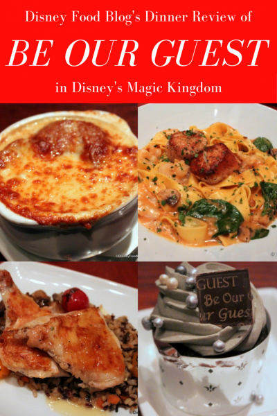 Disney Food Blog's Review of Dinner at Be Our Guest Restaurant in Disney World’s Magic Kingdom