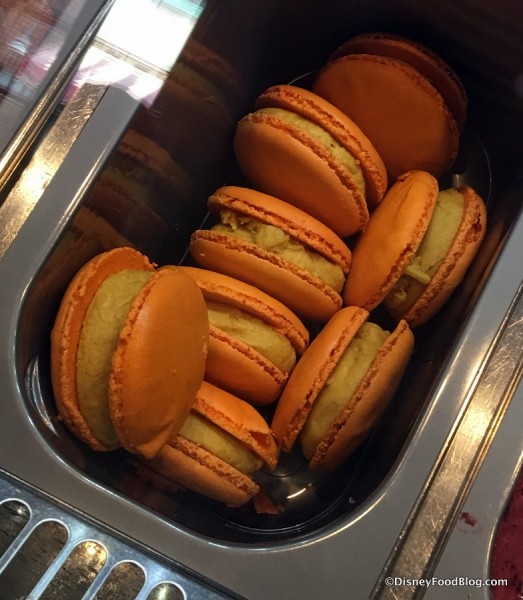 Pumpkin Spice Macaron Ice Cream Sandwiches