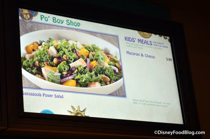 Kids' Lunch Menu and 