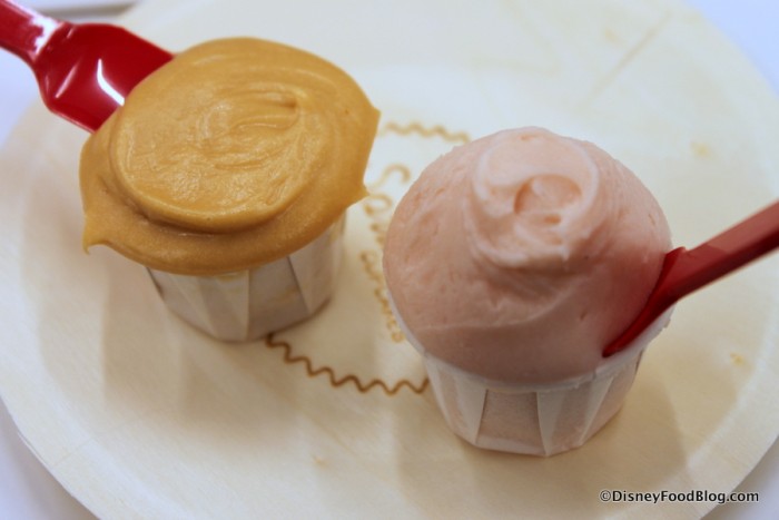 Salted Caramel Frosting Shot and Strawberry Frosting Shot