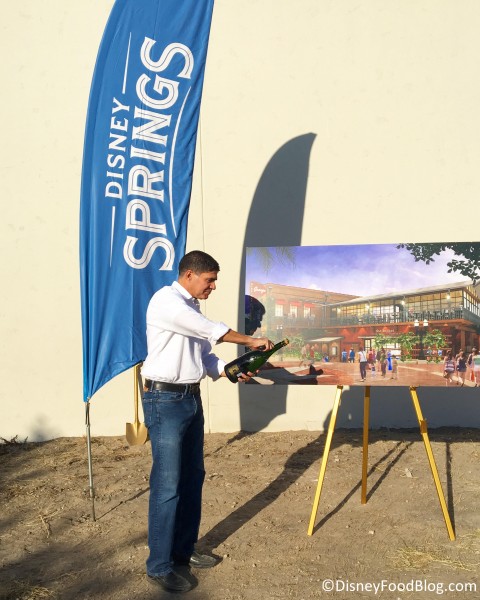 Inaugural champagne sabering