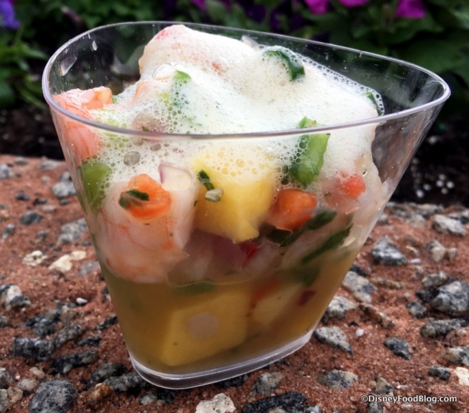 Shrimp Ceviche with Lime Mint Foam