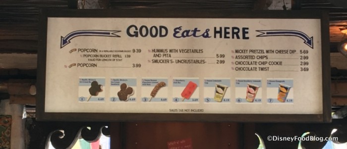 Thirsty River Bar and Trek Snacks Food Menu