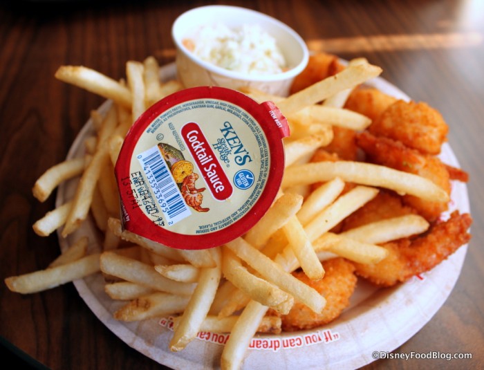 Columbia Harbour House Fried Shrimp and Fries