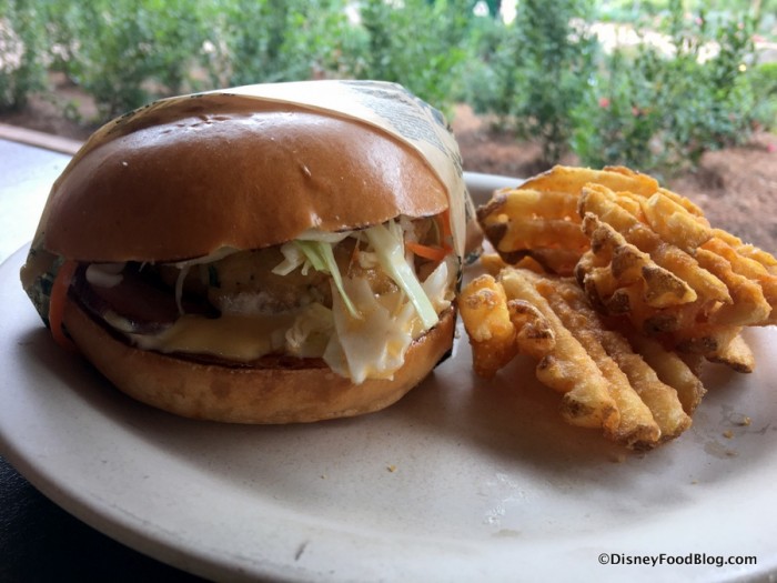 Lump Crab Cake Sandwich with Waffle Fries