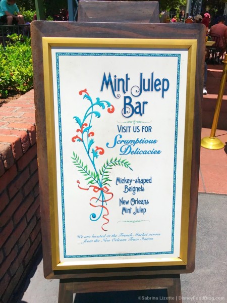 Mint Julep Menu Board