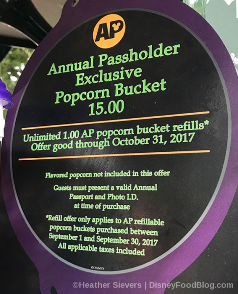 Annual Passholder Exclusive Popcorn Bucket