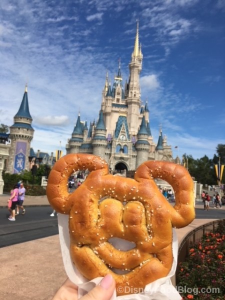 Mickey Pretzel and Cinderella's Castle