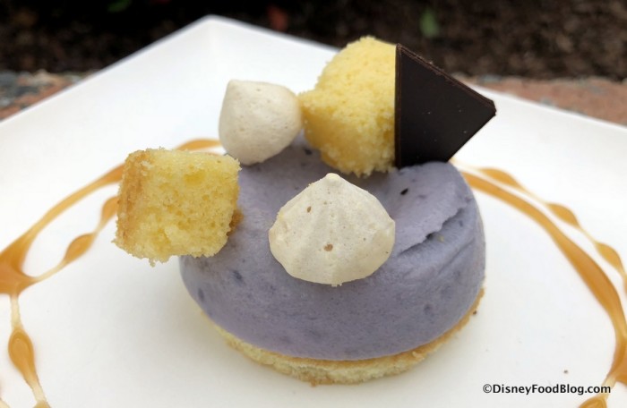 White Chocolate and Purple Sweet Potato Mousse