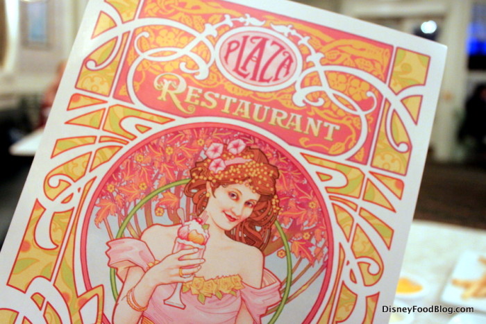 The Plaza Restaurant menus are so stylish! 